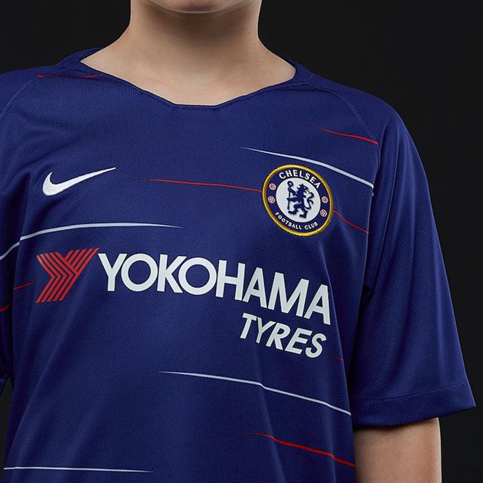 Nike Chelsea FC Youth Home Short Sleeve Nike Breathe Stadium Jersey