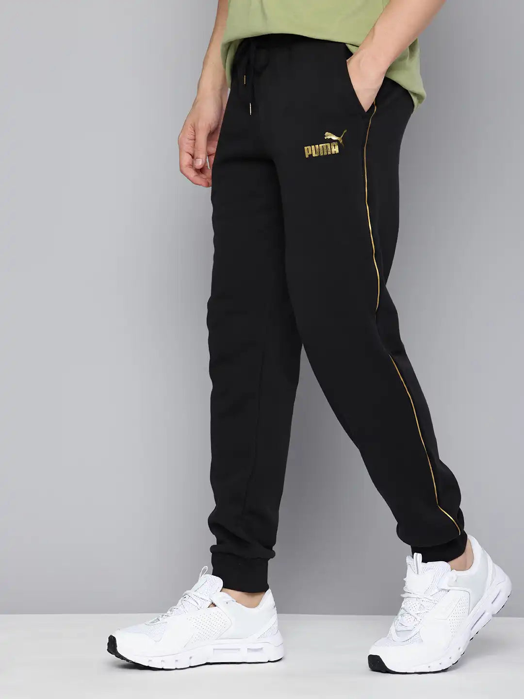 Puma Printed Sweat Pants Black