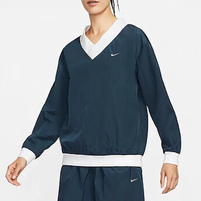 Nike Sportswear Essential Woven Long-Sleeve V-Neck