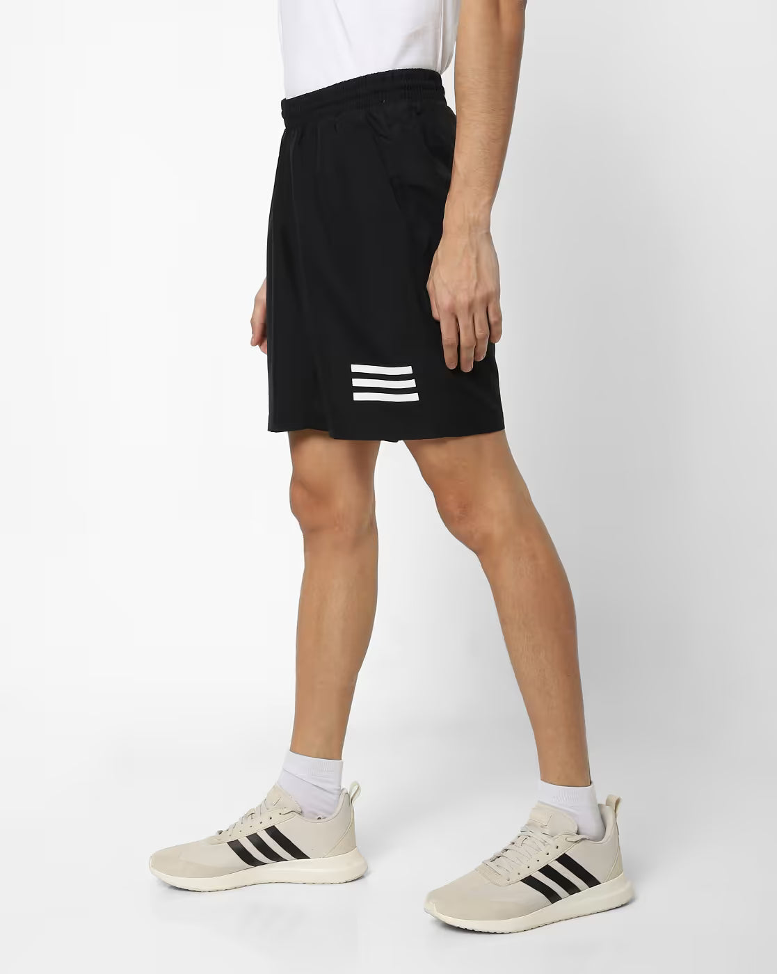 Adidas Polyester Logo Print Shorts for Men