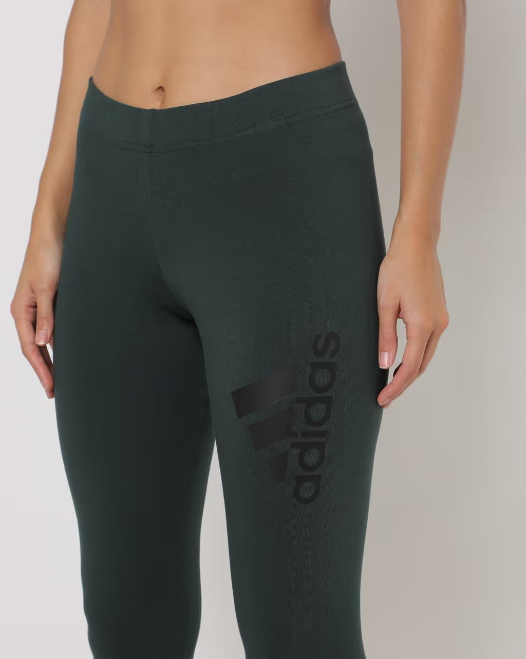 Adidas Women's Tight Fit Logo Print Gym Sports Trackpant