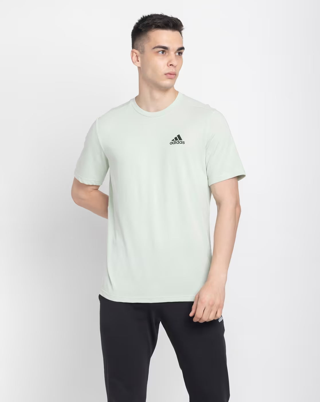 Adidas Men's Short-Sleeves Crew Neck Logo Print T-Shirt