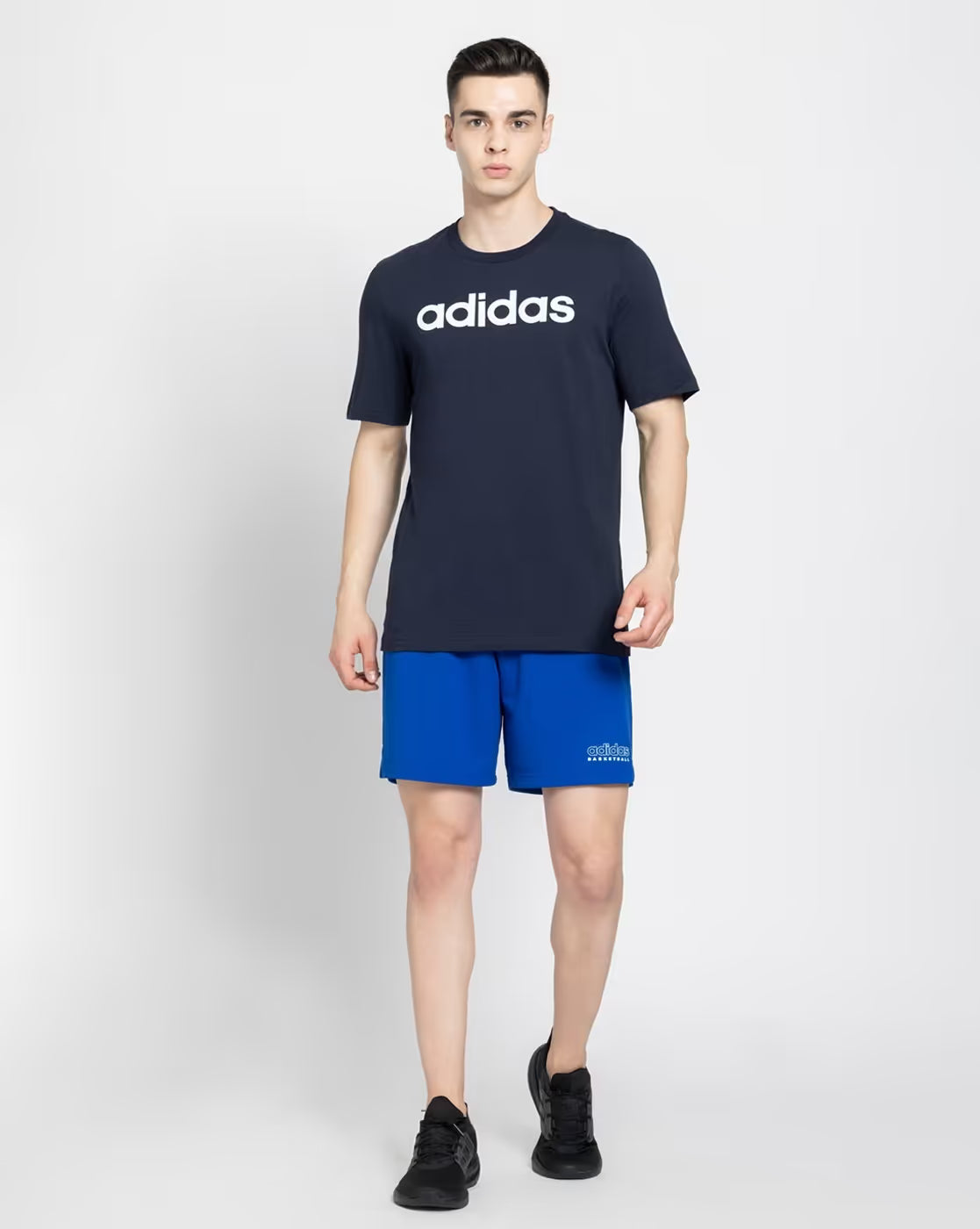Adidas Printed T-Shirt Blue XL