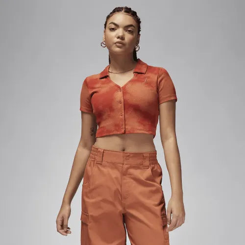 Nike W J Short-Sleeve All-Over Print Knit Top
