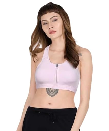 Nike Women's Dri-FIT Swoosh Zip-Front Bra