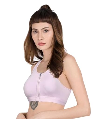 Nike Women's Dri-FIT Swoosh Zip-Front Bra