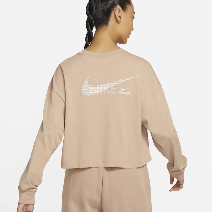 Nike Sportswear Swoosh Graphic Long Sleeve Top