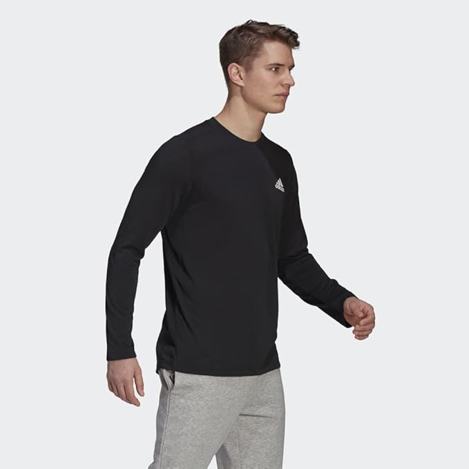 Adidas Logo Print T-Shirt Black
