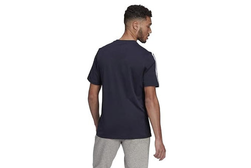 Adidas Men Crew Neck Short Sleeve Striped T-Shirt