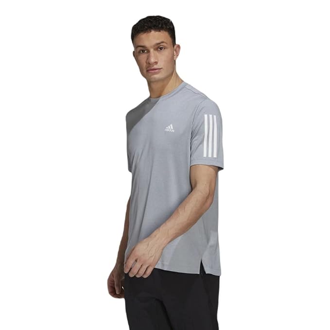 Adidas Striped T-Shirt Silver