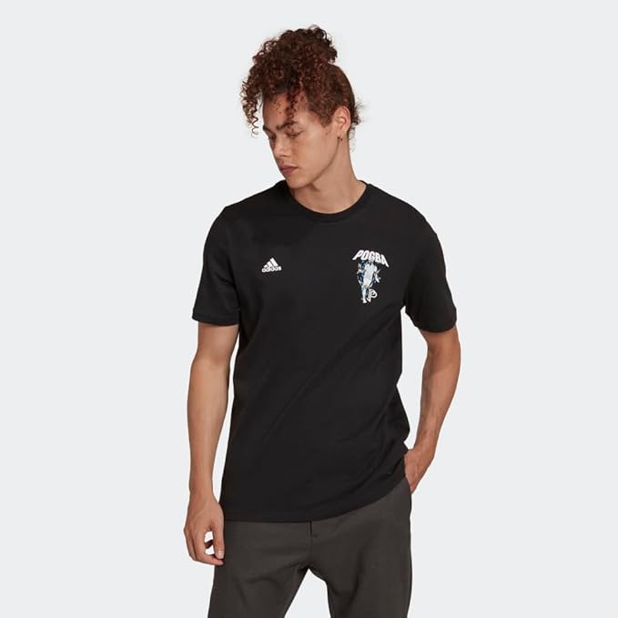 Adidas Logo Print T-Shirt Black