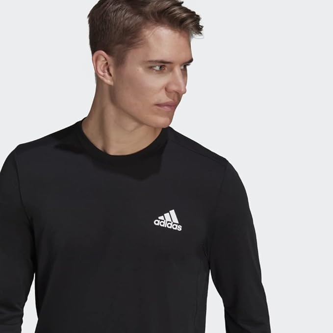 Adidas Logo Print T-Shirt Black