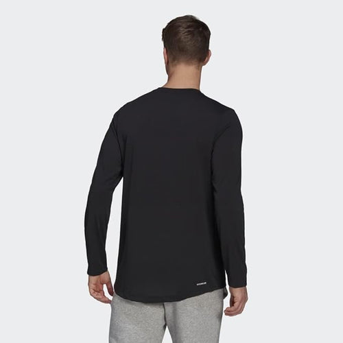 Adidas Logo Print T-Shirt Black