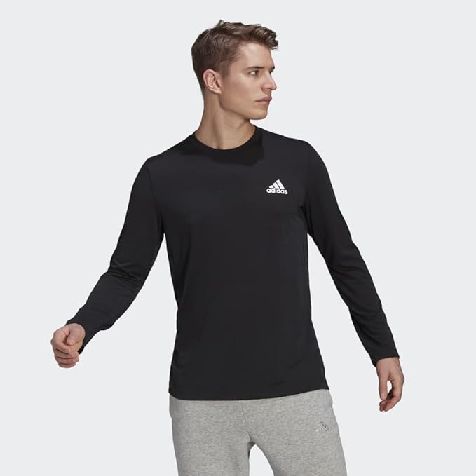 Adidas Logo Print T-Shirt Black