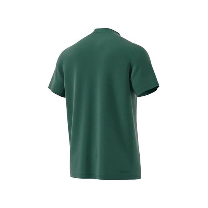 Adidas Men's Short-Sleeves Johnny Collar Logo Print T-Shirt