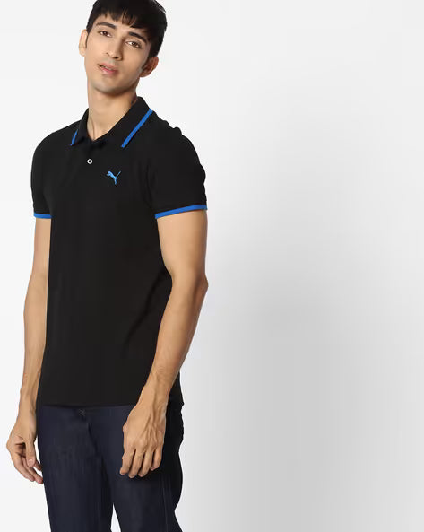 Puma FUN Pique Polo Black-Sodalite