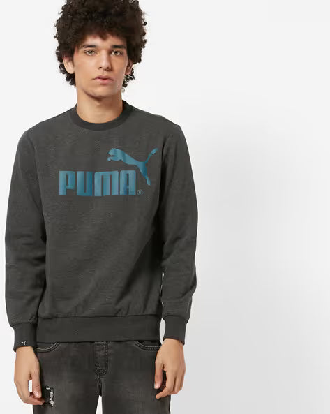 Puma FD No.1 Large Logo Crew Dark Grey