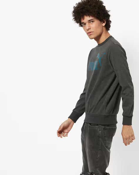 Puma FD No.1 Large Logo Crew Dark Grey