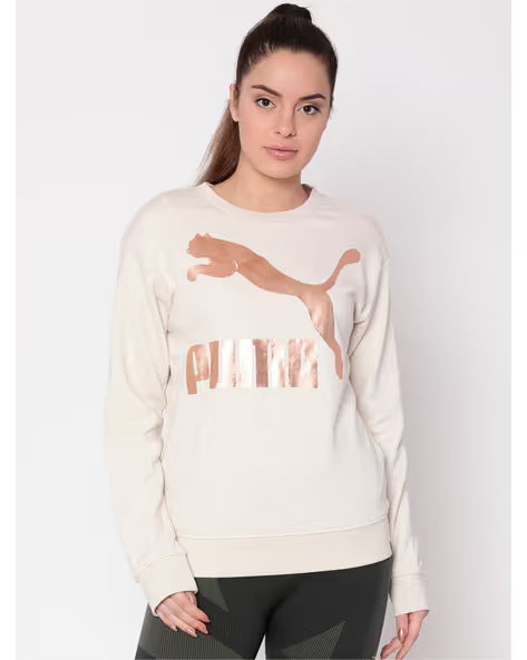 Puma Women's Archive Logo Crew Sweatshirt