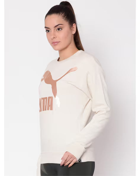 Puma Women's Archive Logo Crew Sweatshirt