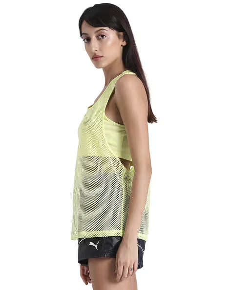 Puma Mesh It Up Layer Tank Soft Fluo Yellow