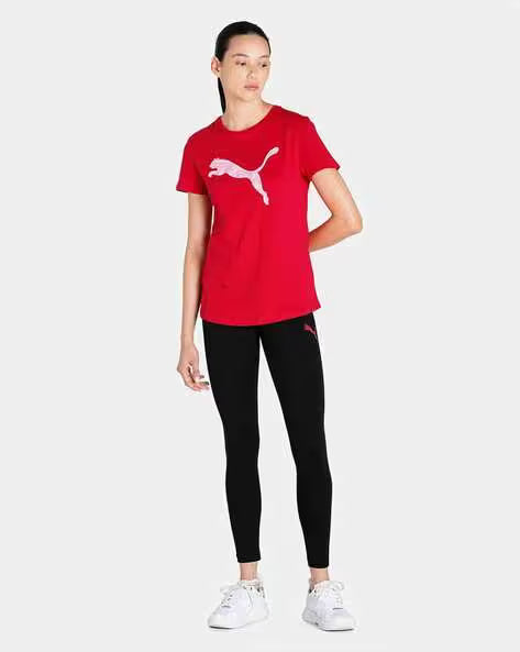 Puma Women's USP Chest Cat Performance Tee