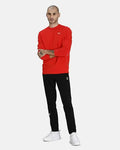 Puma Essentials Crewneck Fleece Sweatshirt Red