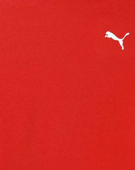 Puma Essentials Crewneck Fleece Sweatshirt Red
