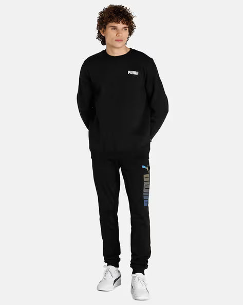 Puma Sports Casual Logo Pant Black