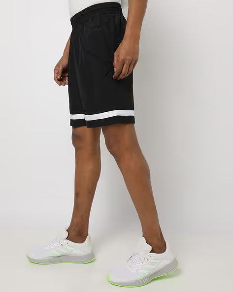 Adidas Polyester Logo Print Shorts for Men