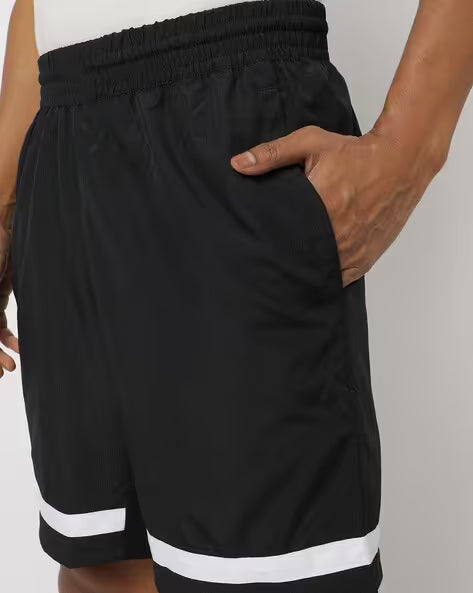 Adidas Polyester Logo Print Shorts for Men