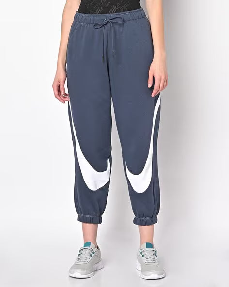 Nike Sportswear Women's Swoosh Fleece Graphic Mid-Rise Joggers