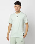 Adidas Men's Short Sleeve Crew Neck Logo Print T-Shirt