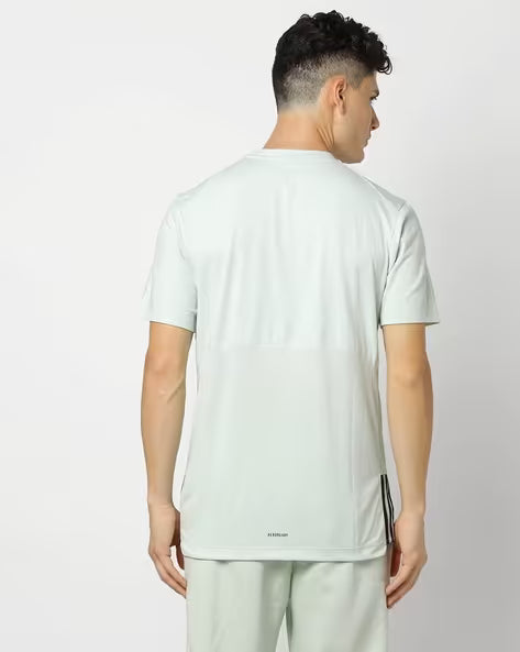 Adidas Men's Short Sleeve Crew Neck Logo Print T-Shirt
