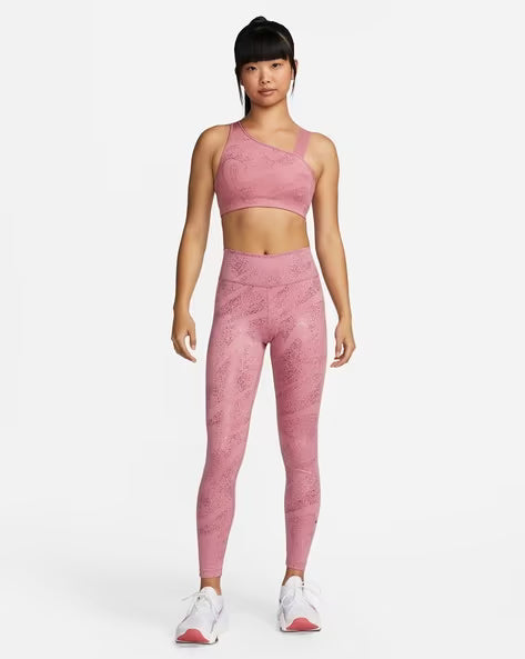 Nike Dri-FIT Swoosh Asymmetrical All-Over Print Bra