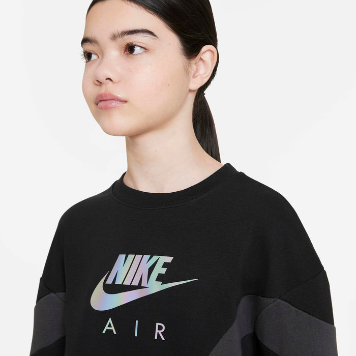 Nike Girls' Nike Sportswear Air Boyfriend Fit French Terry Crewneck
