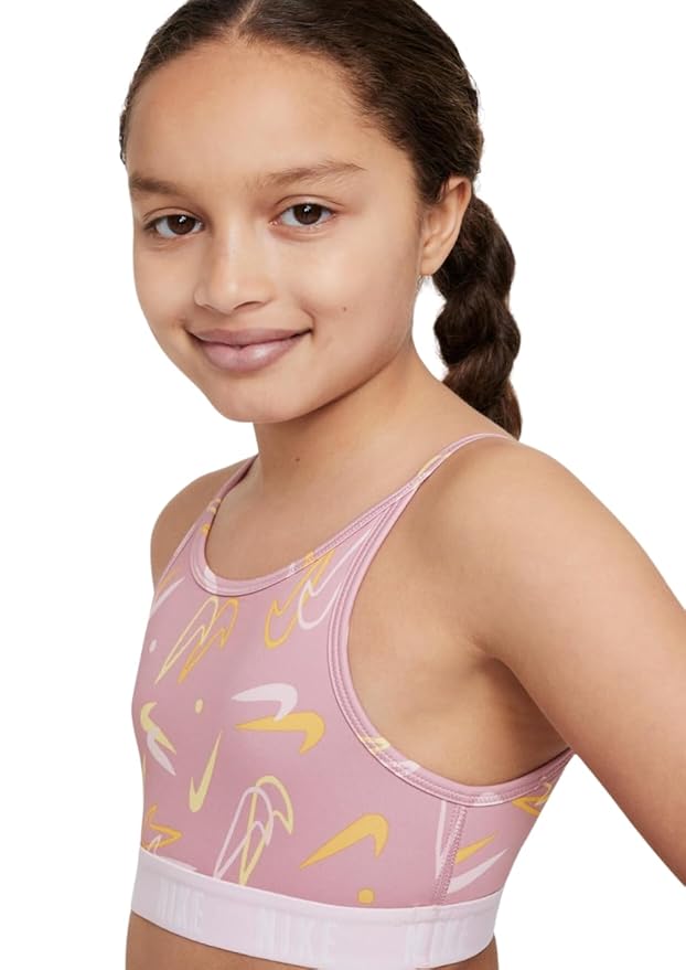 Nike Girls' Dri-FIT Trophy Sports Bra - Seasonal Print