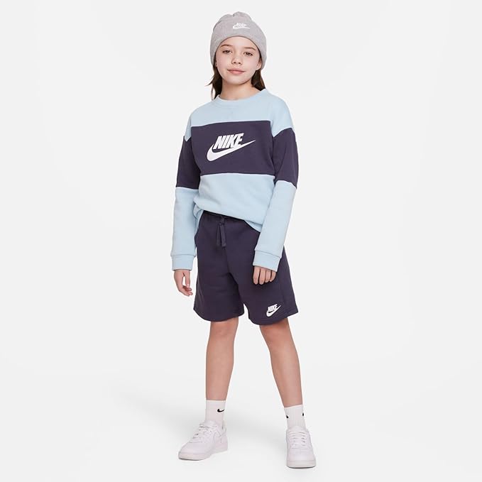 Nike Sportswear Kids' French Terry Crewneck and Shorts Set