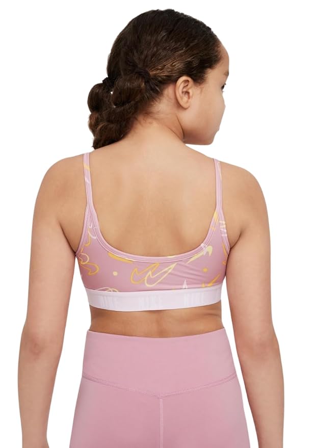 Nike Girls' Dri-FIT Trophy Sports Bra - Seasonal Print
