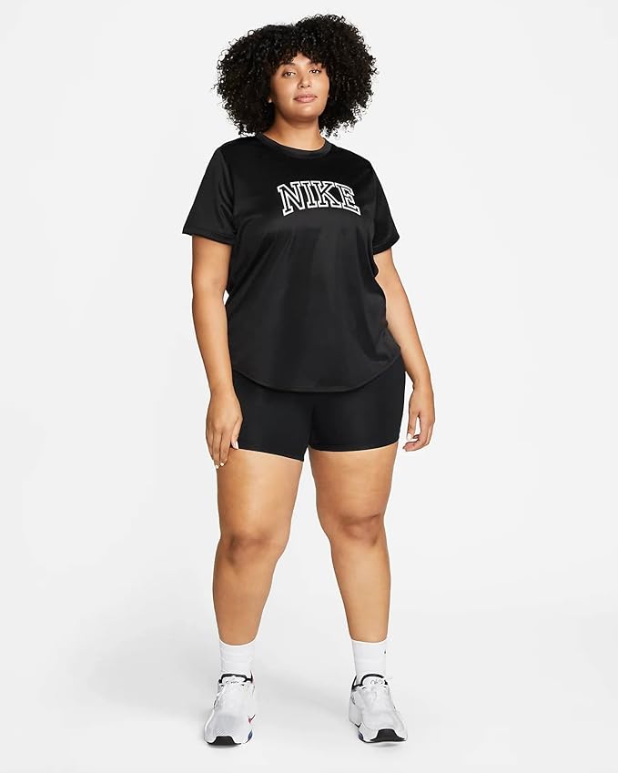 Nike Women's Dri-FIT Swoosh Run Short-Sleeve Plus Size Top