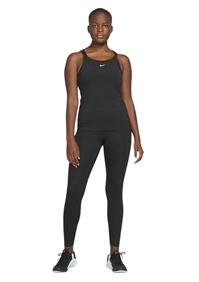 Nike One Luxe Dri-FIT Slim Fit Striped Tank