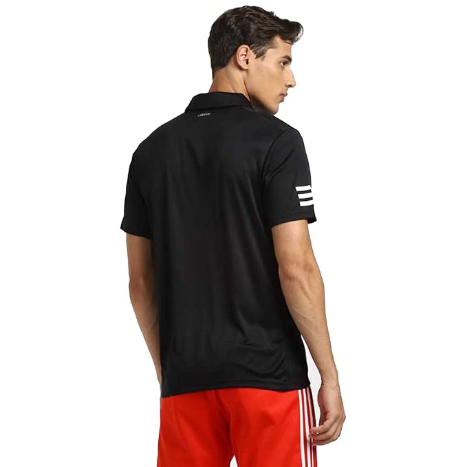 Adidas Men Polo Neck Short Sleeve Printed T-Shirt