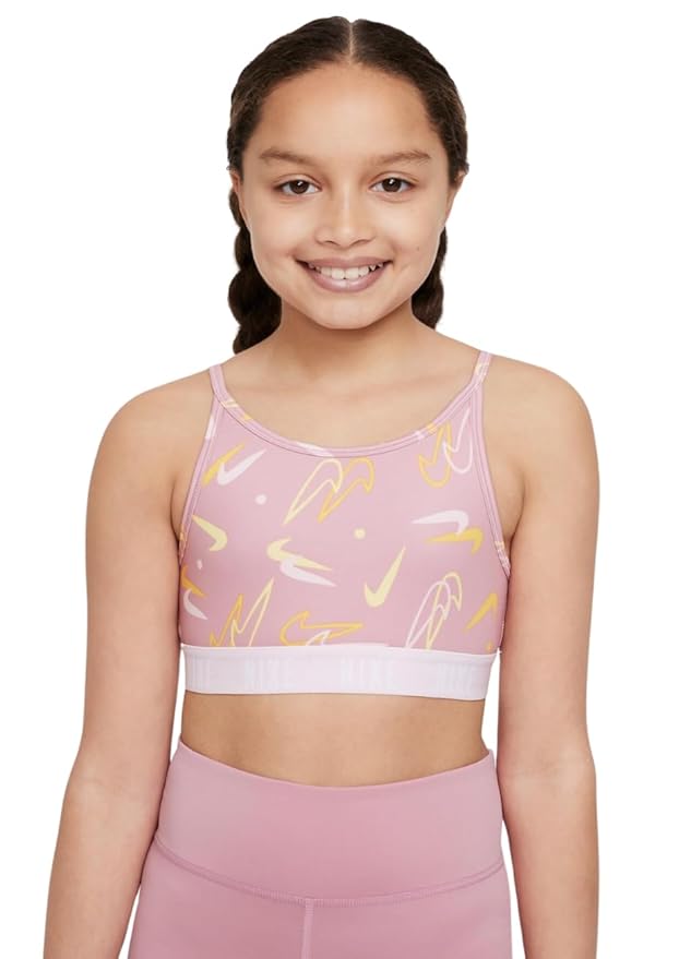 Nike Girls' Dri-FIT Trophy Sports Bra - Seasonal Print