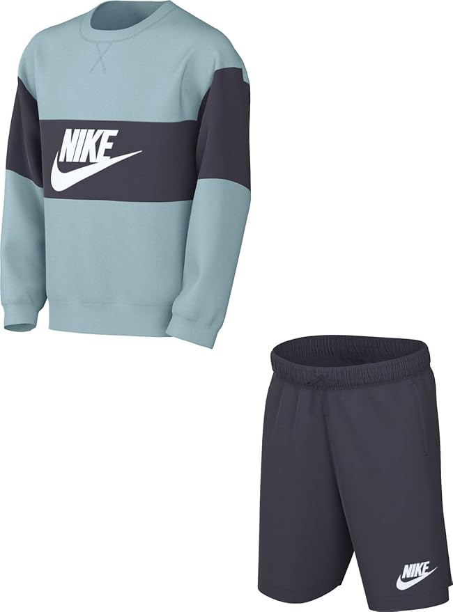 Nike Sportswear Kids' French Terry Crewneck and Shorts Set