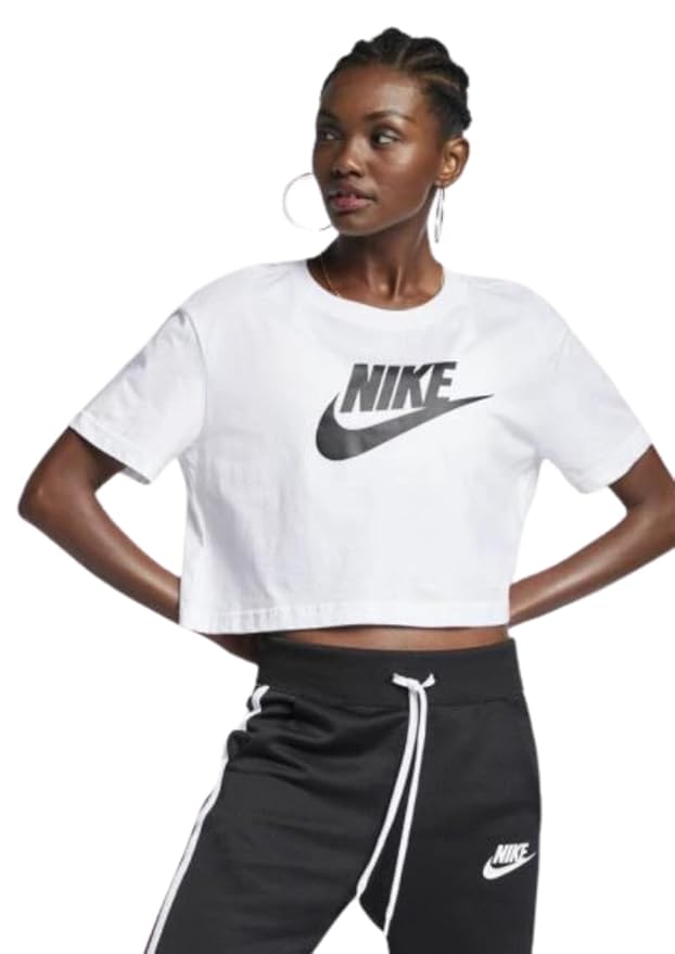Nike AS Women's Sportswear Essential Cropped Icon Futura Tee