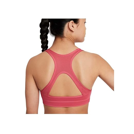 Nike Girls' Dri-FIT Swoosh All-Over Print Reversible Sports Bra