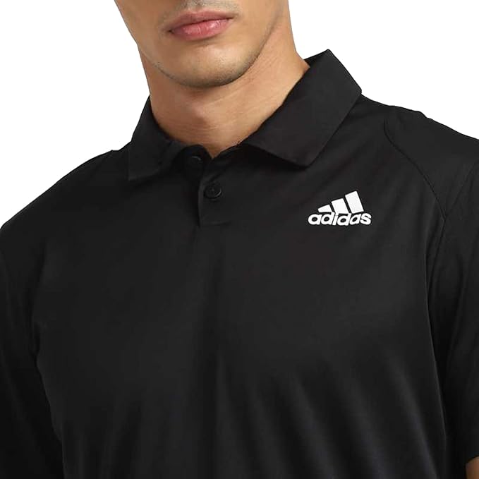 Adidas Men Polo Neck Short Sleeve Printed T-Shirt