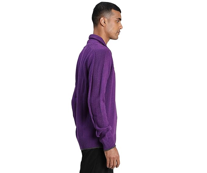 Puma Shawl Collar Sweater Plum