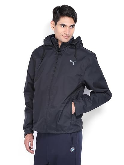 Puma Knitted Hooded Jacket Black