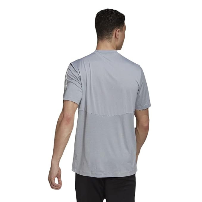 Adidas Striped T-Shirt Silver